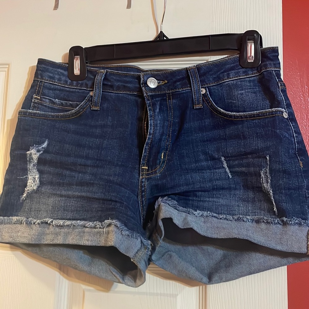 Stretchy jean shorts